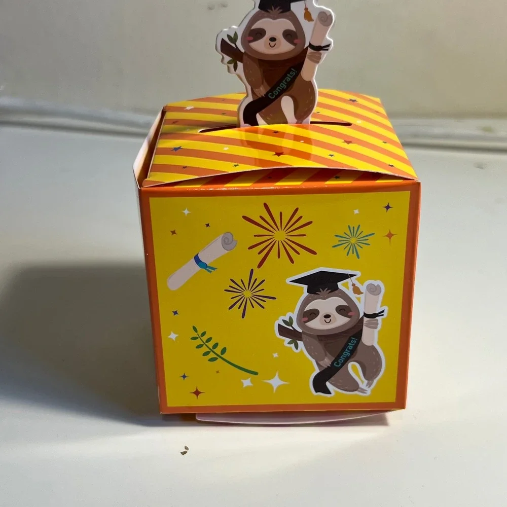 48pc Graduation Favor Boxes Multicolor Animal Class of 2025 Treat Bags
